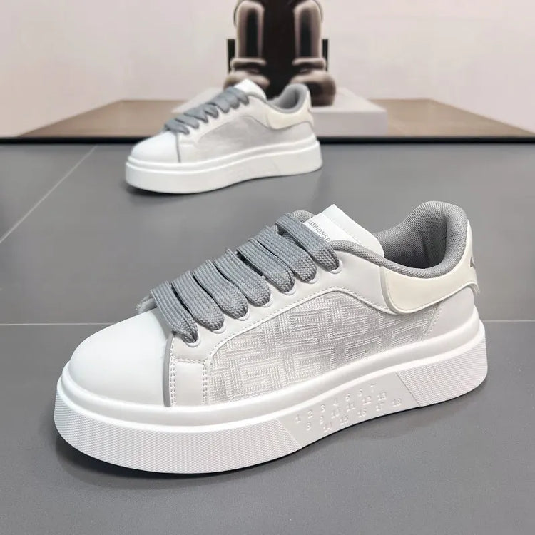 2025 New Men's Breathable Sneakers Fashion Trend Versatile Casual Shoes Thick soled Height Increasing Sports Running Shoes