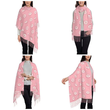 Neji Cloud Japanese Anime Shawl Wraps Women Winter Long Soft Scarf Pashmina Tassel Scarves