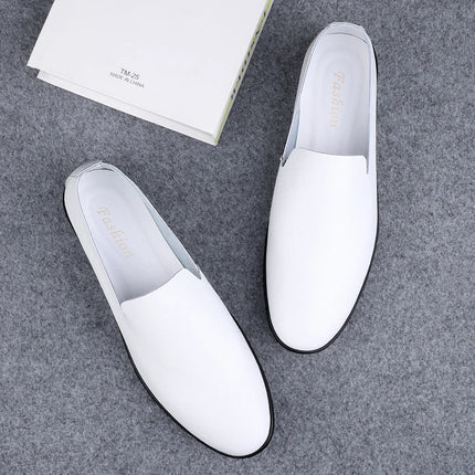 Scarpe da uomo in vera pelle Casual formali mocassini da uomo mocassini estate italiana traspirante Slip on scarpe da barca maschili Over Size 50 51
