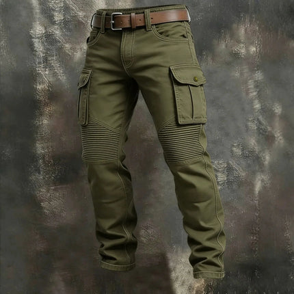 2026 Cotton Men's Pants Large Size Multi-pocket Loose Overalls Outdoor Sports Training Jogging Casual Pants Loose Comfortable