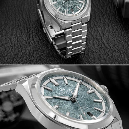 AddiesKIN K006 Men Watch BGW9 Luminous 20Bar Waterproof Ice Crystal Titanium Dial Sapphire Glass 9015 Mechanical Automatic Watch