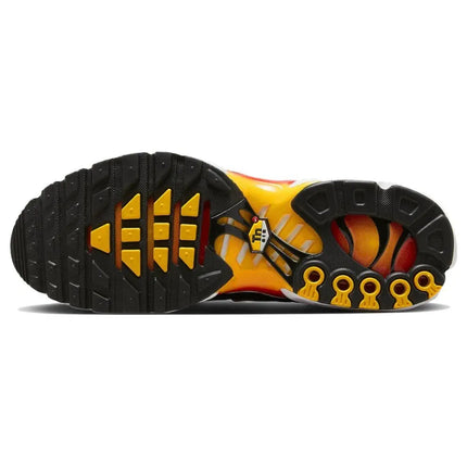 Nike Air Max Plus TN Men Sneakers Gradient Mesh Low Top Casual Shoes Yellow Red Breathable Comfort Sports Shoes DX0755-600