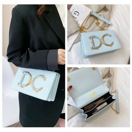 High quality fashionable women's bag hot selling chain bag trendy candy color small square bag for women PlatiNum