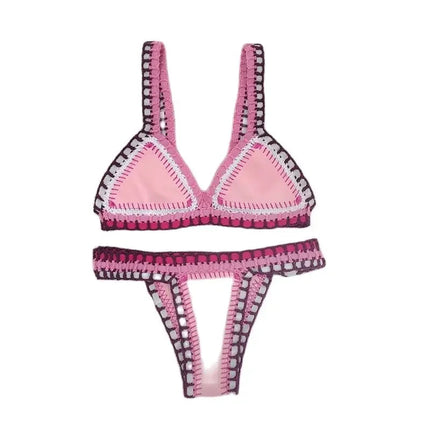 Set bikini verde all'uncinetto Costume da bagno donna Costumi da bagno Costumi da bagno Feminino Bikini Maillot De Bain Femme Badeanzug Damen Costume da bagno PlatiNum