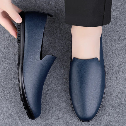 Scarpe da uomo in vera pelle Casual formali mocassini da uomo mocassini estate italiana traspirante Slip on scarpe da barca maschili Over Size 50 51