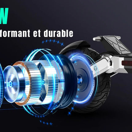Scooter elettrici TODIMART G2, batteria 48 V 10,4 Ah, motore 500 W, pneumatici fuoristrada da 10 pollici, portata 40-45 km platinumshop