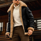 Winter Faux Leather Jackets Men Fleece Turn Down Collar Motorcycle Coat Solid Male Warm Thick Windproof Zipper Casual Outwear
