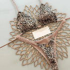 Nuovo Sexy Bikini da Donna per Vacanze al Mare, Set Due Pezzi PlatiNum