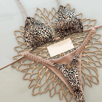 Nuovo Sexy Bikini da Donna per Vacanze al Mare, Set Due Pezzi PlatiNum