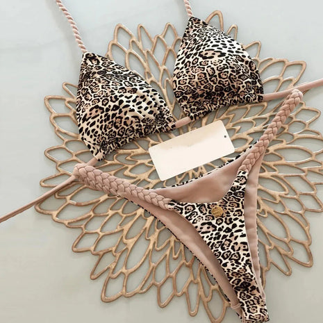 Nuovo Sexy Bikini da Donna per Vacanze al Mare, Set Due Pezzi PlatiNum