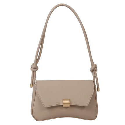 Borsa a Spalla da Donna dal Design Semplice, Resistente in Pelle PU, Borsa Tote per il Pendolarismo, Borsetta Portatile per Uso Quotidiano