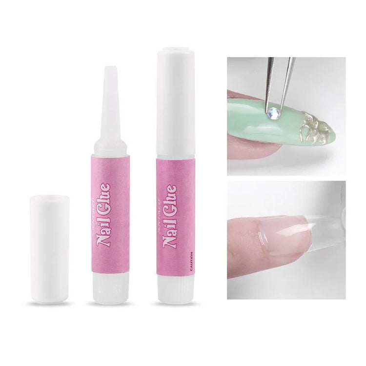 2g Small Glue for Handmade Diamond-Studded Jewelry Press-On Nails Fast-Drying Adhesive with Strong and Lasting Bond