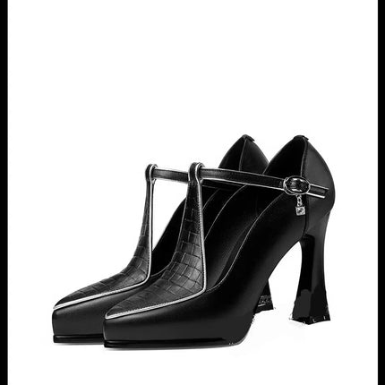 Scarpe sexy con tacco alto da donna sandali da festa con punta a punta estate 2024 abito alla moda scarpe eleganti pompe con plateau di tendenza Femme Zapatos