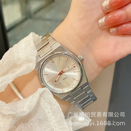 Orologio da Polso Serie PRX con Cinturino in Acciaio, Modello Super Player, per Uomo e Donna, con Calendario, Stile Semplice e alla Moda, Regalo di Compleanno, Idea Regalo per Lui e per Lei