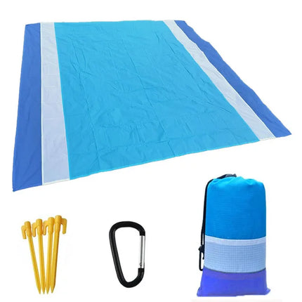 2022 telo mare oversize tappetino senza sabbia spiaggia antivento impermeabile coperte da Picnic tappetino da spiaggia tasca oversize Picnic 4 ancora