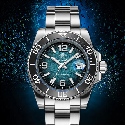 ADDIESDIVE 41mm Men's Diving Watch AD2513 200m Waterproof 316L Stainless Steel Quartz Wrist Watch Calendar BGW9 Super Luminous