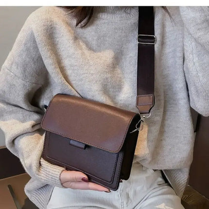Classic Designer PU Leather Crossbody Bag for Women Travel Handle Handbag Fashion Shoulder Messenger Bag Ladies Small Flap Bag PlatiNum