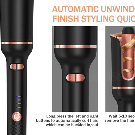 Automatic Hair Curler Professional Classic Rose Hair Curler Auto Design Rotating Hair Curling Iron Automatic Hair Curler