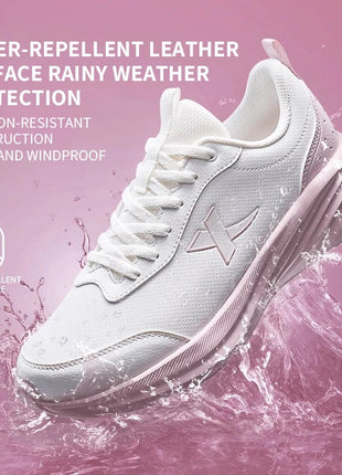 Xtep Running Shoe for Women Support Yu Yi Fw Cushioning Shock WaterProof Stability Durability Breathable Sneakers 875418110055 PlatiNum