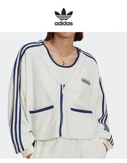 Adidas Originals Women's Fashion Jacket Sport Knit Cardigan HL6585