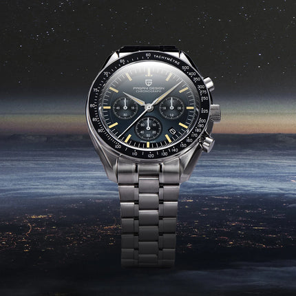 Nuovo Orologio PAGANI DESIGN Moon 2026, Orologio al Quarzo di Lusso alla Moda per Uomo, Cronografo Sportivo in Acciaio Inossidabile