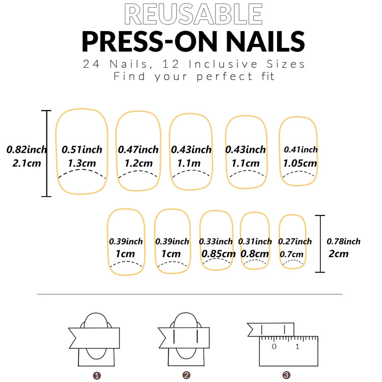 24pcs/set short square fake nails for women cute bride heart white french tips faux ongles y2k press on false nail supplies