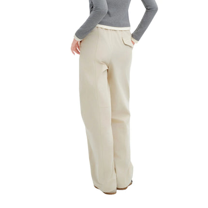 Metersbonwe Women's Cargo Jogger Pants Loose Fit Drawstring Elastic Waist Streetwear Casual Trousers Trendy Tapered Sweatpants
