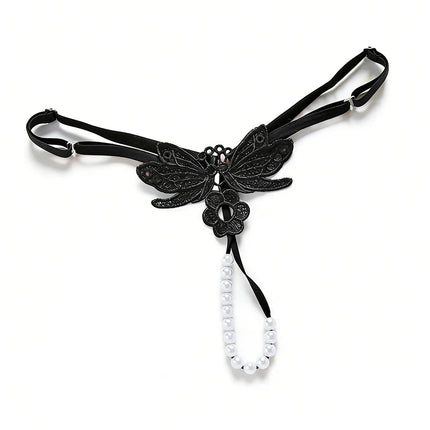 New Sexy Women's Underwear Female Lace G String Thongs Ladies Embroidery Pearl Panties Temptation Low-waist Briefs Sexy Lingerie