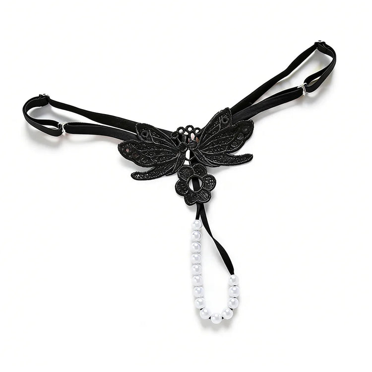 New Sexy Women's Underwear Female Lace G String Thongs Ladies Embroidery Pearl Panties Temptation Low-waist Briefs Sexy Lingerie