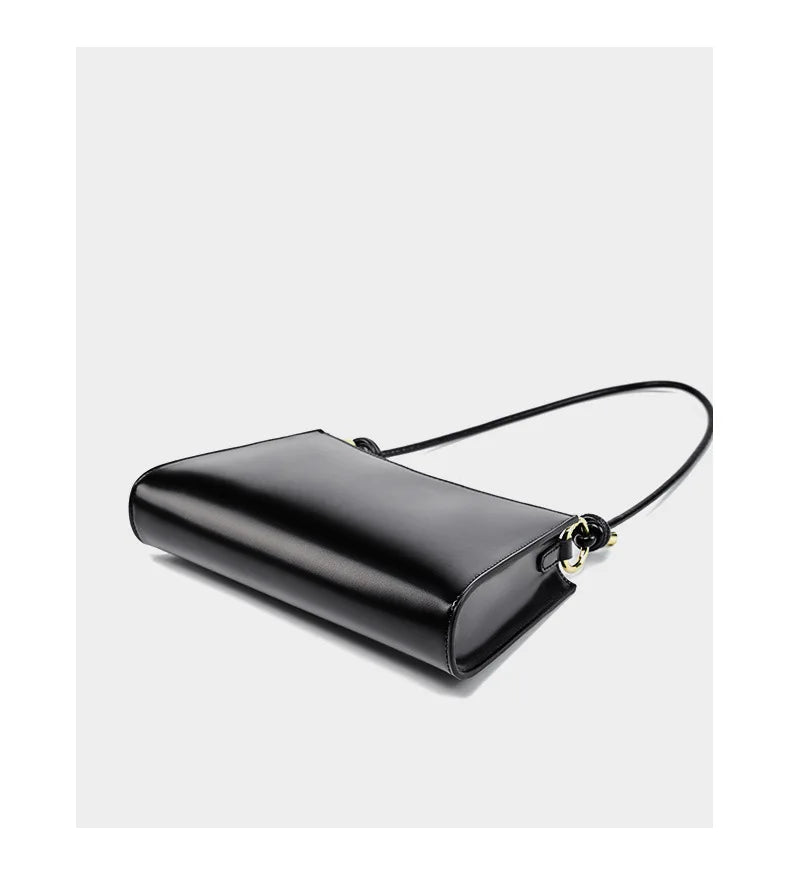 YANATARI underarm cowhide Genuine leather handbags women vintage red shoulder bag female korean luxury bag high quality 2025