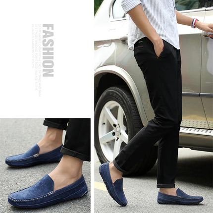 Mocassini da uomo in pelle scamosciata di lusso 2022 scarpe casual da uomo scarpe da barca fatte a mano da uomo Slipon scarpe da guida mocassini maschili Zapatos
