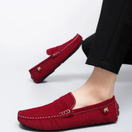 Scarpe Italiane Formali da Uomo, Mocassini in Pelle Fatti a Mano, Scarpe Casual da Guida, Slip-on di Lusso Comodi per Uomo