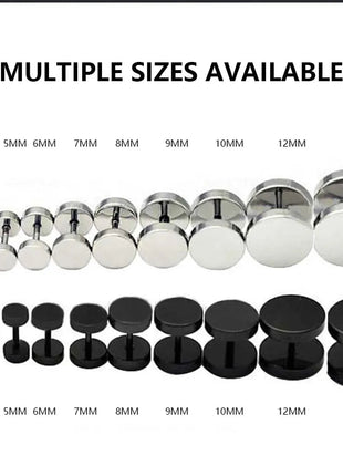 1 paio di orecchini a bottone a cerchio rotondo in acciaio inossidabile per uomo donna che non sbiadiscono gioielli per orecchini platinumshop