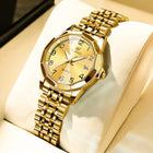 OLEVS 9931 Elegante Orologio da Donna di Lusso, Marca Originale, Movimento al Quarzo, Impermeabile, in Acciaio Inossidabile, Luminoso con Data platinumshop