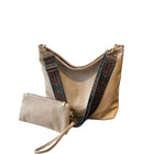 Borsa tote in morbida PU a 2 pezzi, grande capacità, stile bohémien, con tracolla larga, borsa a spalla e a mano, regalo di compleanno ideale