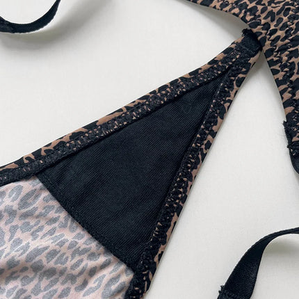 Ice Slik Low Waist Girls G String Leopard Flower Women Panties Sexy Briefs Thong T-back Underwear Female Lingerie Size S-XL