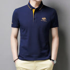 Camicia POLO a maniche corte moda casual ricamata da uomo Top comodo estivo