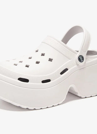 Sandali da Donna con Tacco Alto 9CM, Nuove Ciabatte Estive 2024, Scarpe da Spiaggia e Giardino con Suola Morbida, Impermeabili, Scarpe Forate da Donna per Esterni