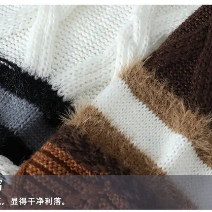 2024 winter new arrival korean style thicken mens warm sweater men fashion sweaters Men's wool pullovers male full size M-3XL