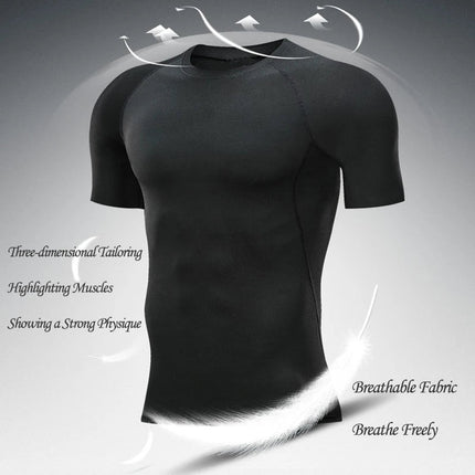 Set di compressione da uomo stampato in 3D anime Top da palestra a maniche corte + pantaloncini da allenamento Set di protezioni per l'atletica traspirante ad asciugatura rapida platinumshop