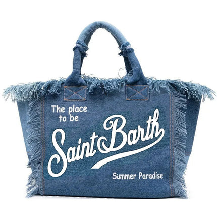 trendy brand denim embroidered shoulder bag, high-end elegant crossbody bag, luxurious handbag, new fashionable women's han PlatiNum