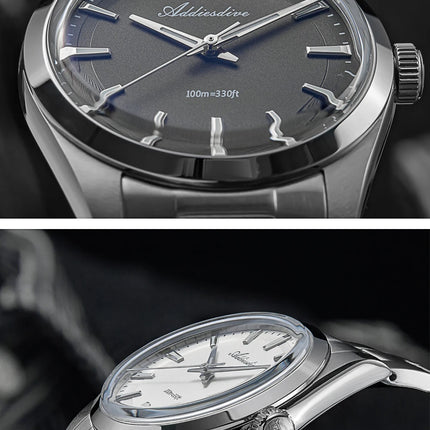 ADDIESDIVE AD2066 Men's Luxury Watch VH31 10Bar Waterproof BGW9 Super Luminous 316L Stainless Steel Reloj Hombre Quartz Watches
