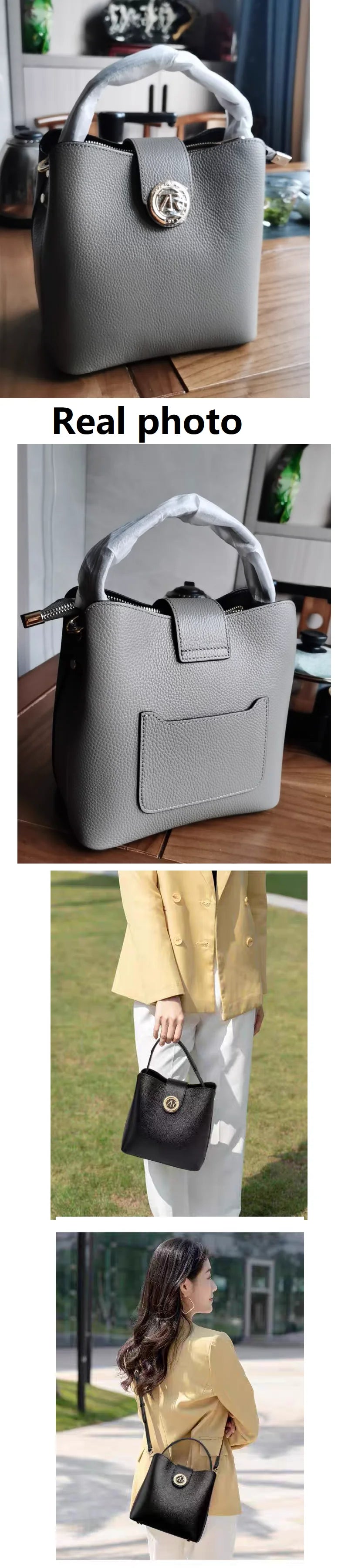 ZOOLER Full Genuine Leather Shoulder Bags Tote Bags Luxury Women Trendy Handbag Totally Skin Fashion Top Handle Purses #WG385