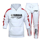 New trendy and fashionable men's Yamaha logo sports suit hooded sweatshirt sports pants high-quality men's daily casual sports j PlatiNum