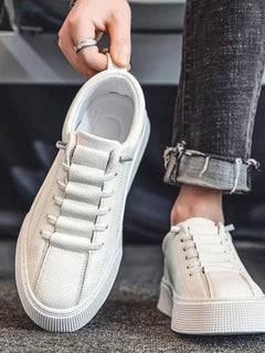 Sneakers for Men  Fashion Casual Lace Up Round Toe Flat White mens Running Sport Shoes Zapatillas Deportivas Hombre