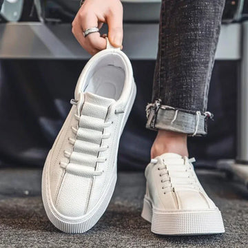 Sneakers for Men  Fashion Casual Lace Up Round Toe Flat White mens Running Sport Shoes Zapatillas Deportivas Hombre