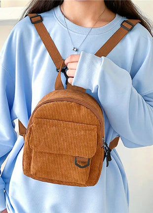 Mini Backpack Square Bag Korean Version Fashionable Sweet Shoulder Bag Female's Schoolbag Stylish  Simple Crossbody Bag Casual PlatiNum