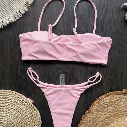 2025 Diamante Bikini Donne Sexy Costume Da Bagno A Fascia Biquini Push Up Costumi Da Bagno Femminile Lucido Costumi da Bagno Floreale Tuta Beachwear platinumshop