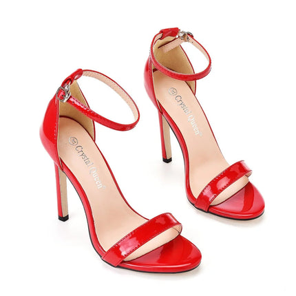 2026 spring Fashion Large Size 11cm Woman Sexy Dance Shoes Sandals Women Shoe Summer High Heels Stiletto Elegant Party Shoe PlatiNum