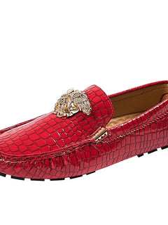 Stazione europea Slip-On Lazy Beanie Shoes Modello coccodrillo da uomo Scarpe da uomo 36 Taglia piccola 48 Nuove scarpe casual in pelle da uomo di grandi dimensioni